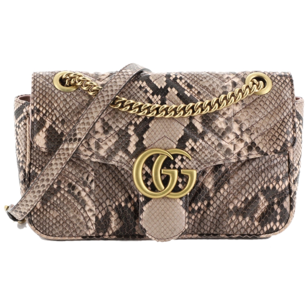 Gucci® GG Marmont Small Python Shoulder Bag – Saint John's