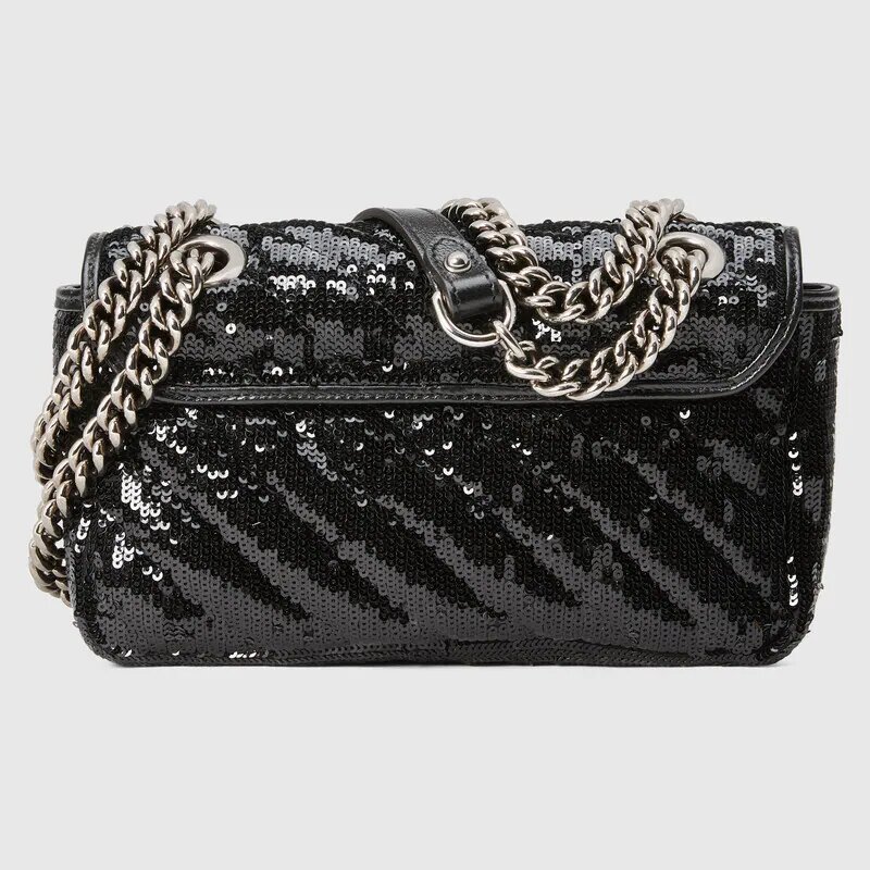 gg marmont small sequin shoulder bag