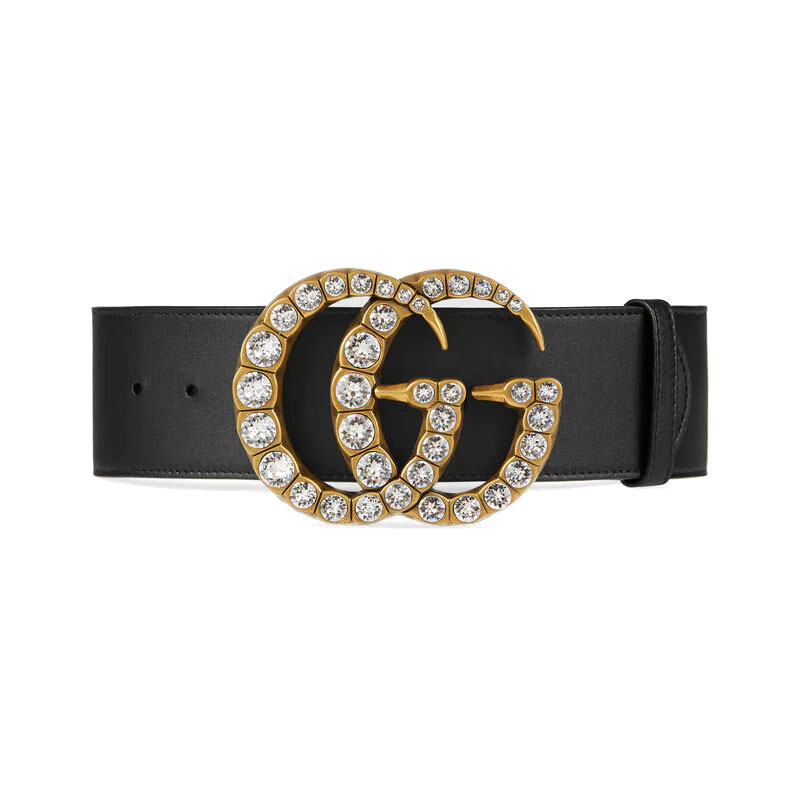 Gucci Double G Logo Leather Belt S