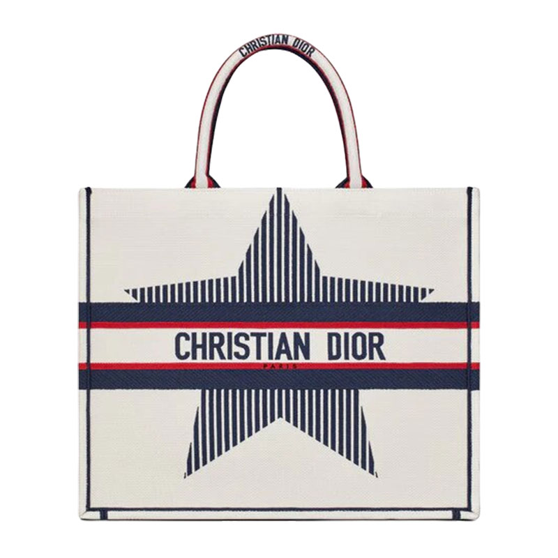 Christian Dior Book Tote Large Canvas BeigeGold  eBay