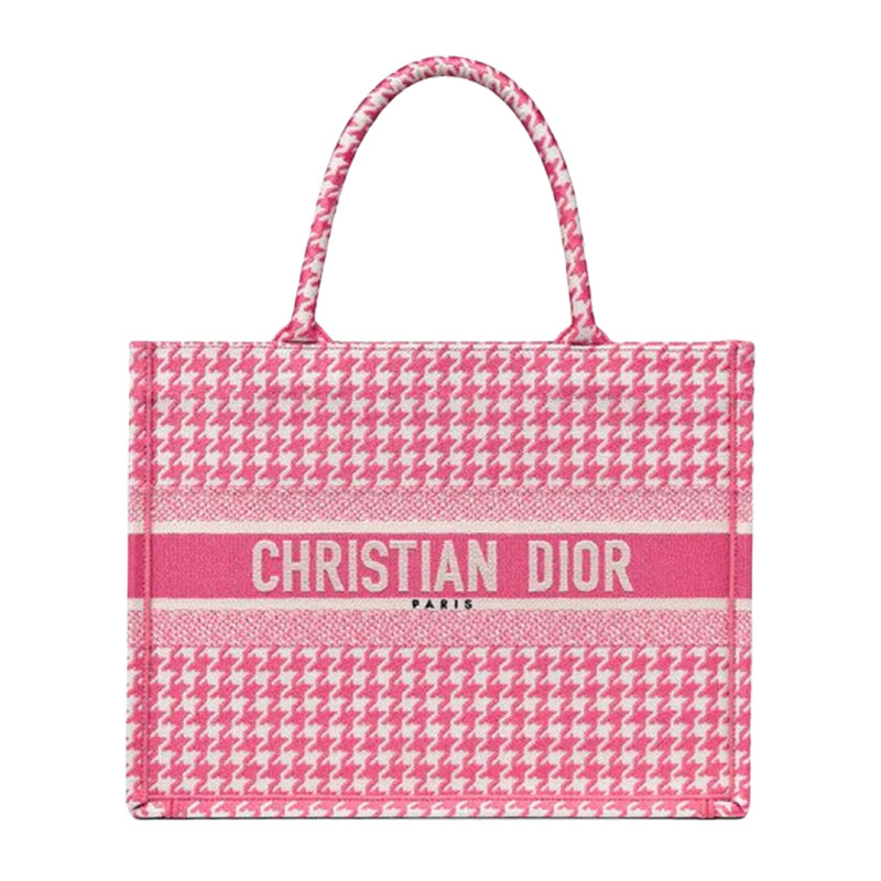 Christian Dior Lady Dior Bag Check Print Leather Medium Multicolor 1986971
