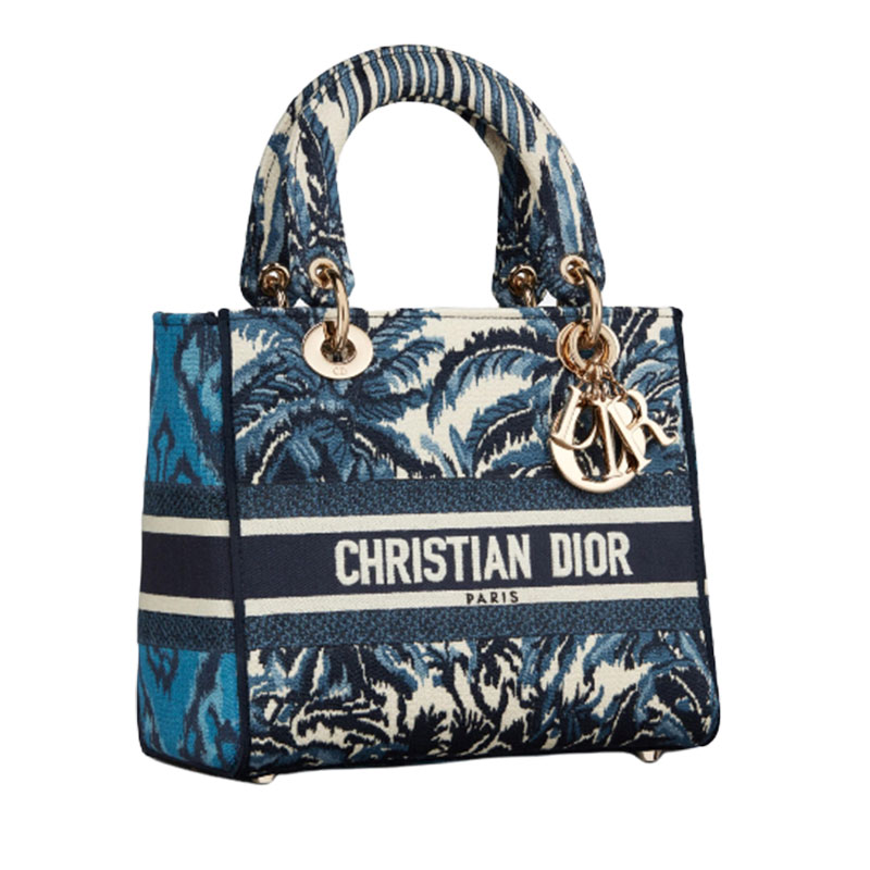 Handbags Blue Christian Dior Ledy Dior, For Office