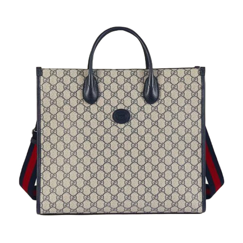 Gucci Grey Leather Medium Interlocking G Top Handle Bag Gucci